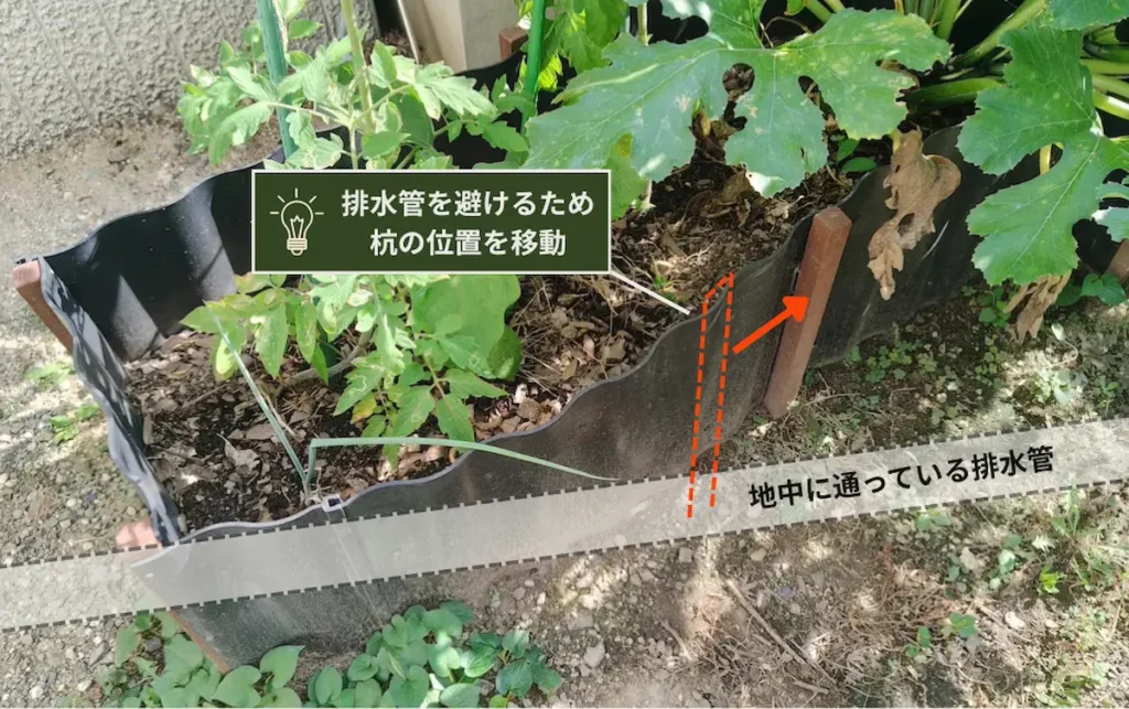 杭の位置