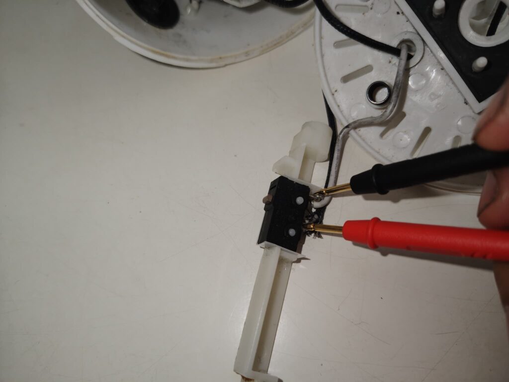 スイッチの導通確認